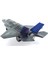 Çek Bırak Metal F-35 Benzeri Gri Savaş Uçağı Sesli Işıklı Kız Erkek Çocuk Oyuncak Eğitici Oyuncaklar 5