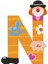 Palyanço Ahşap Harf N Kız Erkek Çocuk Oyuncak Eğitici Oyuncaklar 1