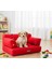Lüx Kedi Köpek Koltuk- Çocuk Koltuk- Pon Ponlu Koltuk- Gabardin Kumaş -Kedi Köpek Yatak 6