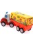 Çek Bırak Mini Sevimli Sarı Tır Kız Erkek Çocuk Oyuncak Eğitici Oyuncaklar 4