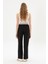 Kadın Siyah Pantolon (Kanvas-Chino) 50317169-VR046 4