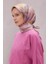 Tivil Saf Ipek Eşarp 4225 - 55 Pembe Çiçek Desen 2
