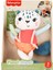 Fisher Price Eğlenceli Dostum Kar Leoparı Peluş HKD64 Kız Erkek Çocuk Oyuncak Eğitici Oyuncaklar 5