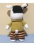 Amigurumi Tarzı El Örmesi (%60 Pamuk-%40 Akrilik Ip) Pijamalı Tosun Tığ Işi Oyuncak 3