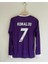 Ronaldo #7 Madrid Final Cardiff Retro Mor Uzun Kol Futbol Forması Özel Forma Kumaşı 1