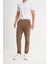 Vintage Kadife Likralı Pamuk Jogger Fit Bej Erkek Pantolon 3015 2