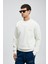 Kırık Beyaz Erkek Sweatshirt 112030186 2