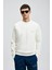 Kırık Beyaz Erkek Sweatshirt 112030186 3