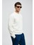 Kırık Beyaz Erkek Sweatshirt 112030186 5