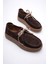 Kadın Hakiki Süet Loafer Comfort Tabanlı Günlük Ayakkabı Kahve Misley 4