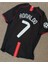 C.ronaldo #7 United 2007/08 Retro Siyah Kısa Kol Futbol Forması Özel Forma Kumaşı 3
