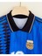 Lionel Messi Argentina Retro Tasarım Futbol Forması Mavi Özel Forma Kumaşı 3