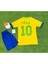 Brezilya 10 Numara Pele Baskılı Özel Tasarım Çocuk Futbol Forması 4 Lü Set Hediye Vs T-Shirt 2