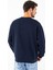 Erkek Bisiklet Yaka Jb Nakışlı 3ip Sweatshirt Lacivert - 5405 8