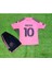 Lionel Messi Inter Miami Özel Tasarım Çocuk Futbol Forması Pembe Özel Futbol Forması Kumaşı 1