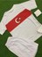 Türkiye Milli Takım Çocuk Futbol Forması Beyaz Hava Alabilen Polyester Kumaş Halısaha Forması 1