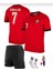 Ronaldo Portekiz Çocuk Futbol Forması 24/25 Kırmızı Özel Futbol Forması Kumaşı 2