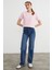 Basic Ribana Yaka Mevsimlik Crop Tişört 6