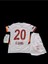 G L Tasar Y'2024/25-GABRIEL' Sara' 20 Deplasman Beyaz Çocuk Forması Çorap Hediyeli Spor T-Shirt 4