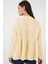 Kadın Bdart V Yaka Fırfırlı Bluz Kehribar Sarısı 4