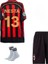 Milan 2006 Nesta 13 Kırmızı Sıyah Çocuk Taraftar Forması 4 Lü Set 1