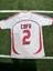 Milan 2006 Cafu 2 Beyaz Kısa Kol Eefsane Taraftar Forması 1