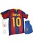 Lionel Messi Retro 2011 Sezon Bordo Barcelona. Çocuk Forma Takımı 4 Parça 4