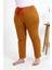 Kadın Pamuklu Büyük Beden Alt Pijama Hardal 4