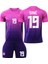 Almanya Milli Takım Deplasman Pembe Leroy Sane Çocuk Forması 4lü Set 1