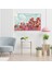 Kanvas Yatay Duvar Tablosu Kanvas Kirmizi Çiçekler Ev Ofis Salon Modern Duvar Tablosu 3