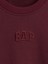 Kadın Bordo Heavyweight Fransız Havlu Kumaş Logo Sweatshirt Elbise 3