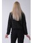 Siyah Ön Bağlama Detaylı Kısa Ceket 3971101.01 4