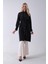 Siyah Önü Aller Detaylı Bağcıklı Modal Tunik 31050762.01 1