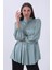 Mint Kolu Lastikli Belden Bağlamalı Saten Tunik 44510418.27 1