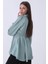 Mint Kolu Lastikli Belden Bağlamalı Saten Tunik 44510418.27 4