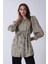 Haki Hakim Yaka Bel Bağlamalı Desenli Tunik 4595333.23 3