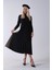 Siyah Eteği Pilise Detaylı Elbise 3975495.01 2
