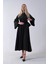 Siyah Eteği Pilise Detaylı Elbise 3975495.01 7