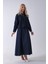 Lacivert Fermuar Kapamalı Ceket Üzeri Desenli Etekli Takım 4577259.02 3