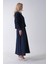 Lacivert Fermuar Kapamalı Ceket Üzeri Desenli Etekli Takım 4577259.02 5