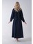 Lacivert Fermuar Kapamalı Ceket Üzeri Desenli Etekli Takım 4577259.02 6