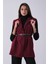 Bordo Kemerli Yünlü Kaşe Yelek 31070196.04 1