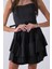 Siyah Ip Askılı Bel Kemer Bağlamalı Mini Boy Abiye 0802004.01 8