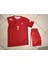 Türkiye Kerem Aktürkoğlu Kırmızı 2 Li Çocuk Futbol Forma. Şort+Forma 2