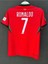 Portekiz Ronaldo 7 Avrupa Takımı Çocuk Futbol Forma 4'lü Set Forma+Şort+Çorap+Bileklik 3