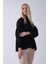 Siyah Göğüs ve Manşeti Büzgü Detaylı Bluz 3972060.01 3