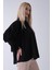 Siyah Göğüs ve Manşeti Büzgü Detaylı Bluz 3972060.01 4