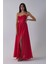 Kırmızı Ince Askılı Uzun Şifon Abiye Elbise 08020031.08 1
