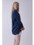Lacivert Hakim Yaka Cep Kapak Detaylı Etek Ucu Ipli Tunik 3972106.02 4