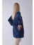 Lacivert Hakim Yaka Cep Kapak Detaylı Etek Ucu Ipli Tunik 3972106.02 5